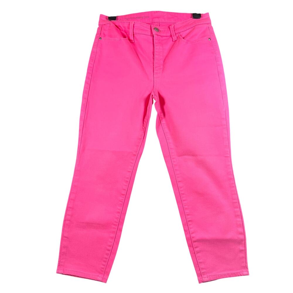 Talbots Pink Hi-Rise Jegging Crop Jeans Women's Size 6p